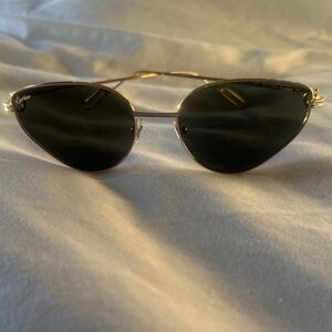 Cartier Cateye Women's Sunglasses with Gold Frame